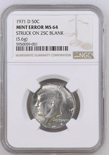 1971年 D ハーフダラー ケネディ NGC MS-64|WORLD RESOURCE【QUEEN店】