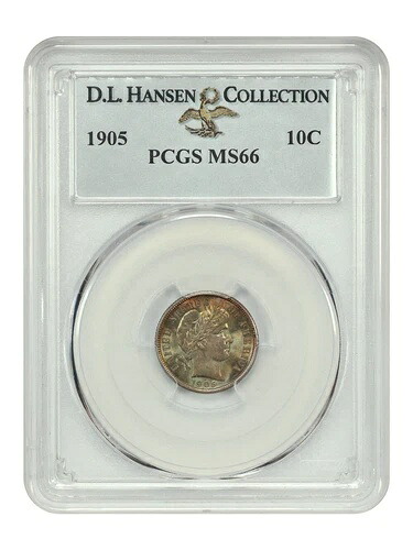 1905 10C PCGS MS66 ex: D.L. ハンセン|WORLD RESOURCE【QUEEN店】