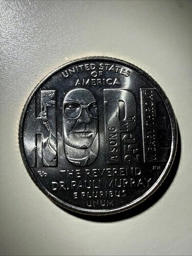 24フィートのHOPE Pauli Murrayクォーターコイン(オフセンターストライク)+「IN COD WE TRUST」|WORLD RESOURCE【QUEEN店】