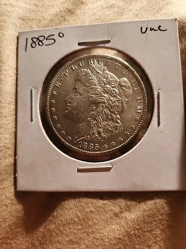 新品未使用 1885年 O モルガン銀貨 米国コイン 未使用 ニューオーリンズ造幣局 323,235円