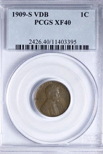 1909-S VDB リンカーン ウィートセントペニー PCGS XF40 重要な日付! XGCCXT|WORLD RESOURCE【QUEEN店】