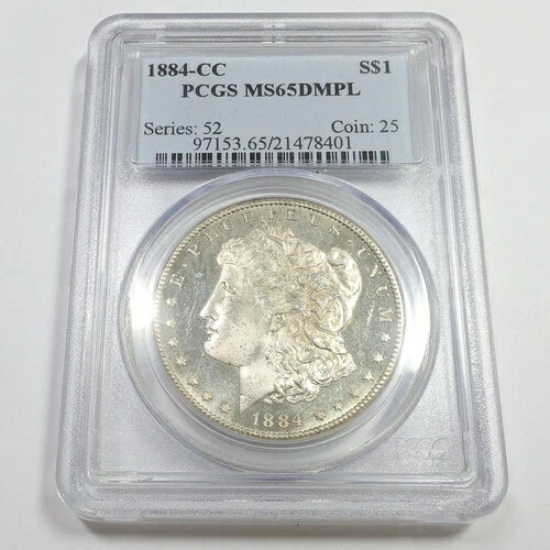 1884 CC PCGS MS65 DMPL プルーフ ライク - シルバー モルガン ダラー 1 ドル US コイン #56740A｜WORLD RESOURCE【QUEEN店】