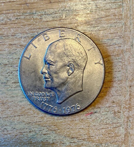 1776-1976年 アイゼンハワー二年生 自由の鐘ドルコイン-
