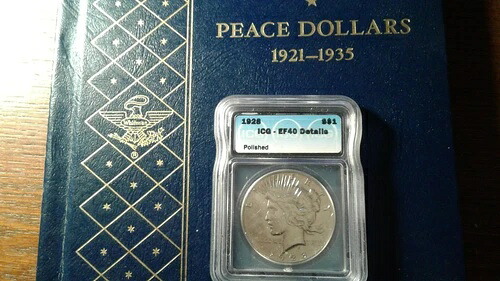 1921 - 1935年 ピース・シルバー・ダラー コンプリート・ホイットマン・アルバム - 24枚組 - 1928年鑑定｜WORLD RESOURCE【QUEEN店】