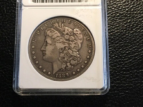 1889-CC モーガン ダラー ANACS Vf 20 ナイス オリジナル コイン。