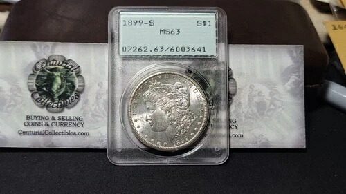 1899 S VAM-7 トップ 100 モルガン シルバー ダラー $1 PCGS MS 63 オールド ラトラー ホルダー!!
