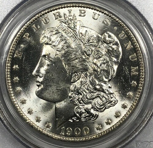 1900-O/CC モルガンドル。PCGS MS64。カーソンシティ。