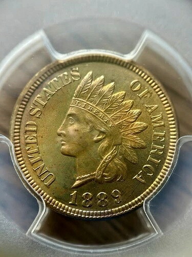 1889年インディアンヘッドセント PCGS PR66BN プルーフトナー ラリー・シェパード・コレクション