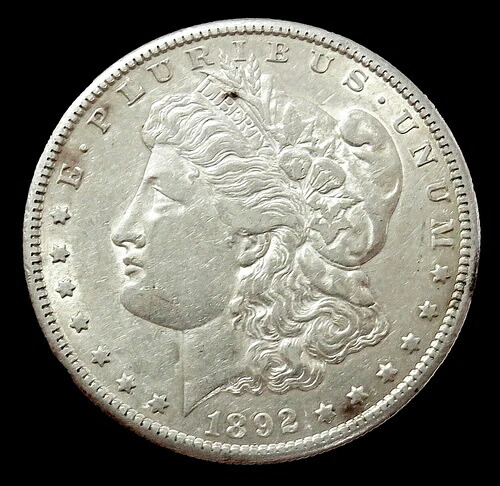 1892年 モルガン銀貨 1ドル硬貨 サンフランシスコ造幣局