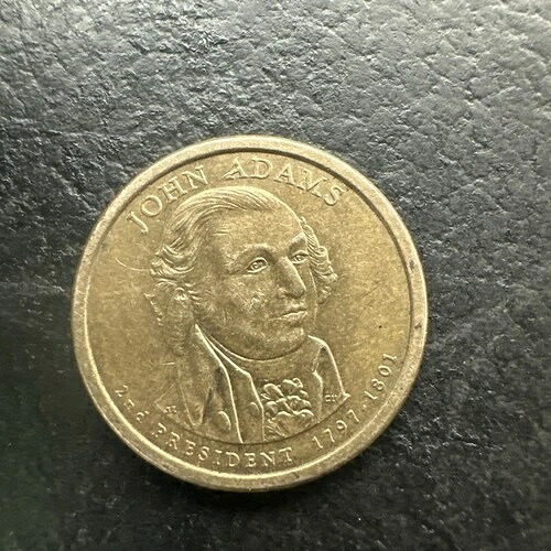 ジョン・アダムス 1ドル大統領記念硬貨 1797-1801年 2007年 p 稀少エラーあり