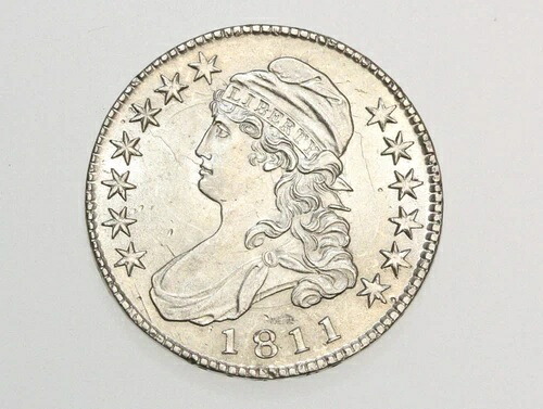 1811年 50セント キャップドバスト シルバー ハーフドル