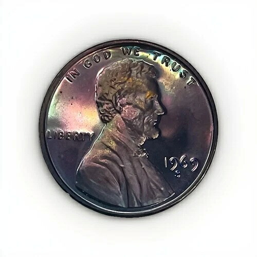 $$?? ウルトラレア DDR プルーフ: 1969 S リンカーン セント DDR PUP: 日付、In God We Trust-