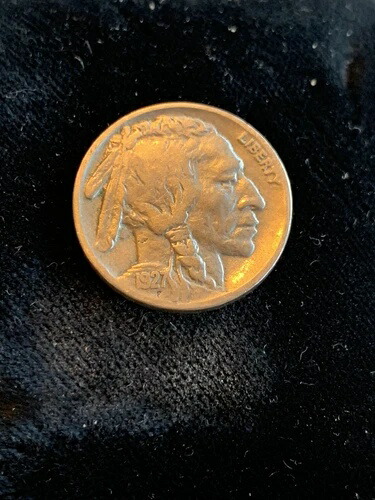 1927年 5セント硬貨 インディアンヘッド リバティ バッファロー アメリカ合衆国 造幣局なし