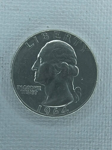 1964年 デンバー造幣局 銀貨