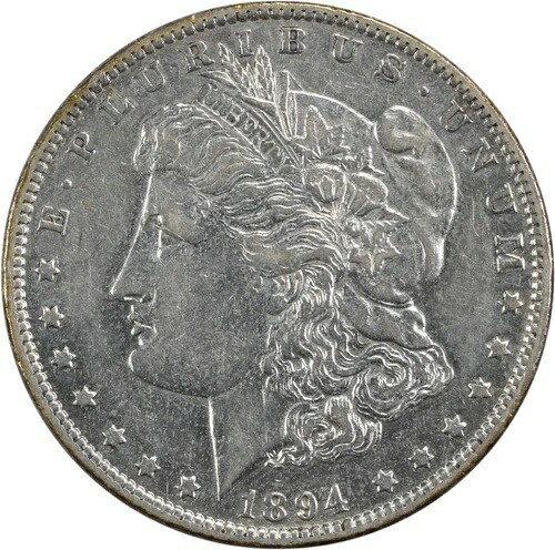 1894年 モルガン銀貨 AU未認定 #1004