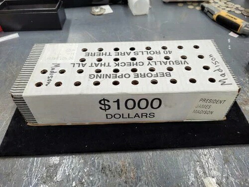 2011-P ジェームズ・ガーフィールド大統領記念ドル硬貨 未開封箱入り 1000枚入り BU UNC
