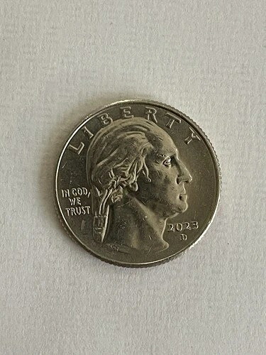 2023年 Dエラー「In Cod We Trust」ジョヴィタ・イダール女性用クォーター。希少品