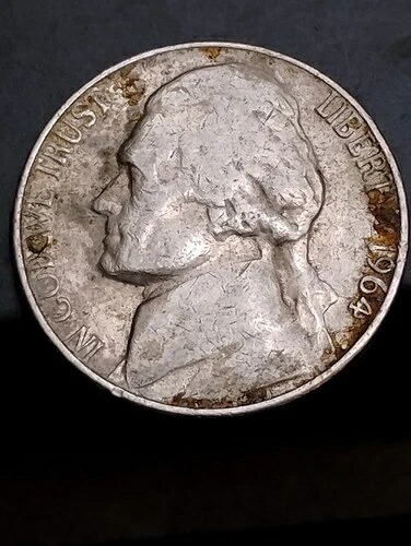 1964年製ニッケル貨幣(ミントマークなし、複数のエラーあり)|WORLD RESOURCE【QUEEN店】