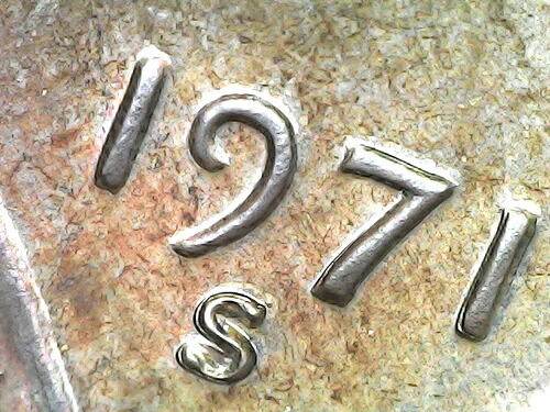 1971 S プルーフ ペニー DDO-