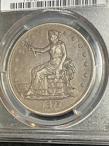 PCGS XF40CAC 1875 CC トレードドル パーフェクトフォーザグレード タフ CC ミント｜WORLD RESOURCE【QUEEN店】