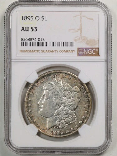 1895-O 1ドル モルガン銀貨 AU53 NGC 8368874-012|WORLD RESOURCE【QUEEN店】
