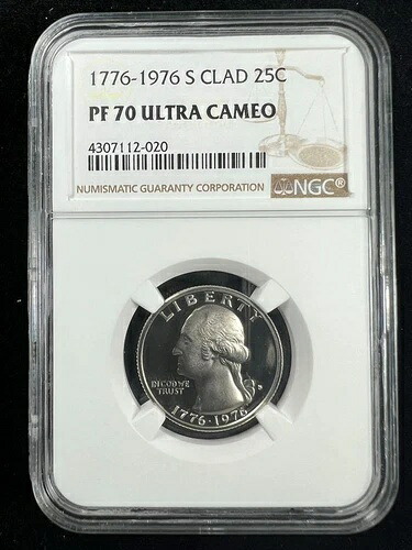 1776-1976 S クラッド ワシントン クォーター 25C PF70 ウルトラ カメオ NGC UCAM DCAM SKU 3168-