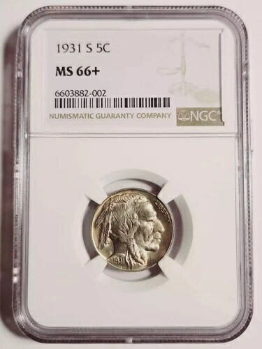 1931年 S インディアンバッファロー NGC MS-66+
