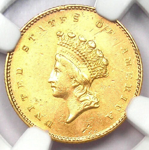 1856-S インド金貨 (G$1 コイン) - NGC AU 詳細認定 - 希少な「S」ミント!|WORLD RESOURCE【QUEEN店】