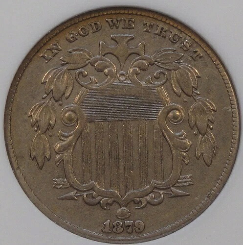 1879年製 シールドニッケル 5セント ANACS認定 XF45 オールドスモールホルダー｜WORLD RESOURCE【QUEEN店】
