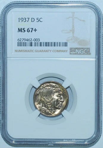 1937 D NGC MS67+ バッファローニッケル|WORLD RESOURCE【QUEEN店】