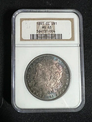 1891-CC $1 モーガン銀貨 NGC MS63 - 美しい色調の宝石!｜WORLD RESOURCE【QUEEN店】