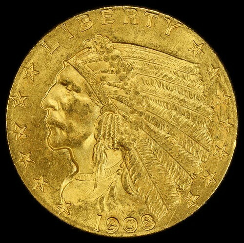 1908年 $2.50 PCGS MS64｜WORLD RESOURCE【QUEEN店】