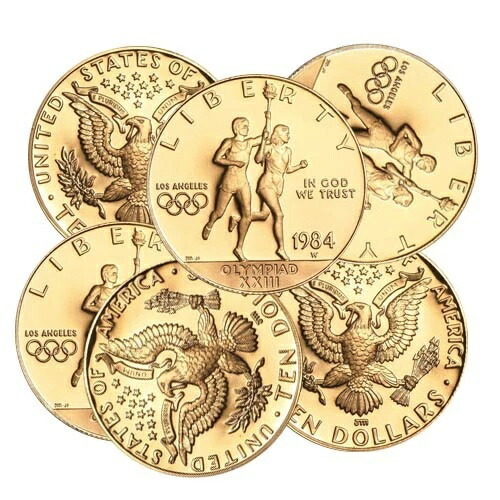 $10 米国造幣局記念ゴールドコイン (BU またはプルーフ)-