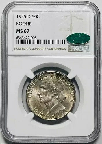 1935 D クラシック記念 ダニエル・ブーン生誕200周年 NGC MS-67 CAC｜WORLD RESOURCE【QUEEN店】