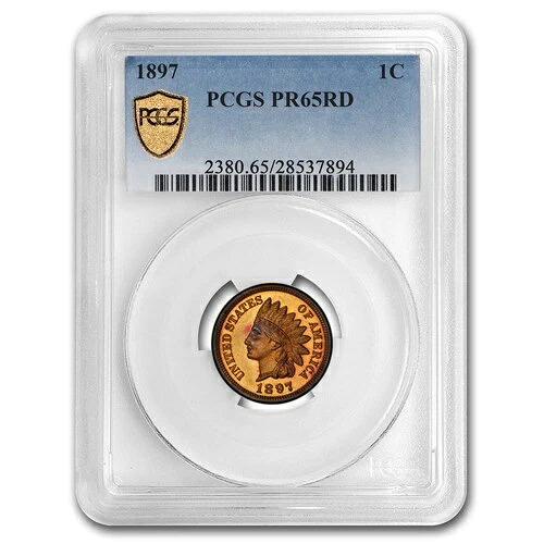 1897年インディアンヘッドセント PR-65 PCGS（レッド）