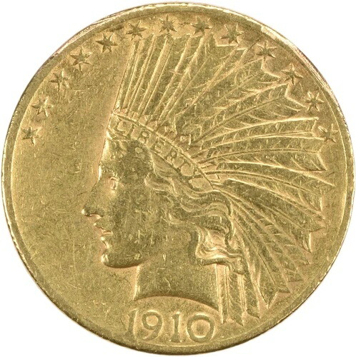 1910-S 10ドル金貨 インディアン AU 未認定 #210｜WORLD RESOURCE【QUEEN店】
