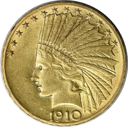 1910年 10ドル金貨 インディアン AU スライダー 未認定 #310｜WORLD RESOURCE【QUEEN店】