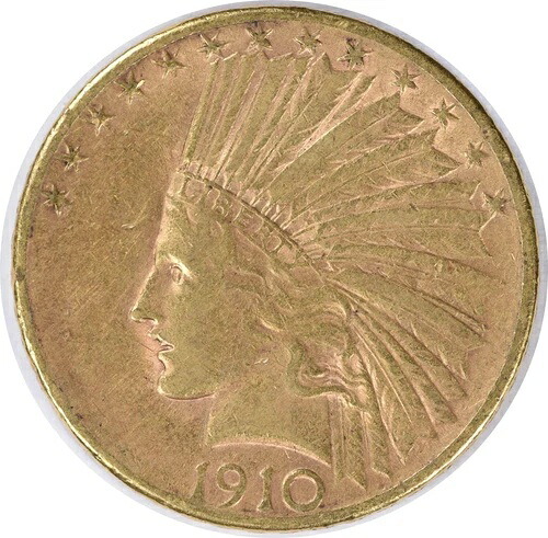 1910-S 10ドル金貨 インディアン EF 未認定 #934｜WORLD RESOURCE【QUEEN店】