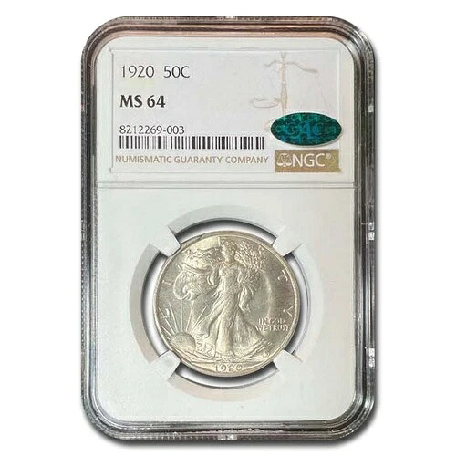 1920年ウォーキング・リバティ・ハーフダラー MS-64 NGC CAC｜WORLD RESOURCE【QUEEN店】