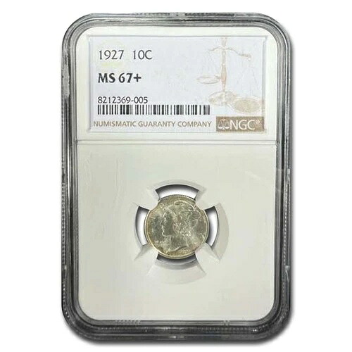 1927年製 マーキュリーダイム MS-67+ NGC