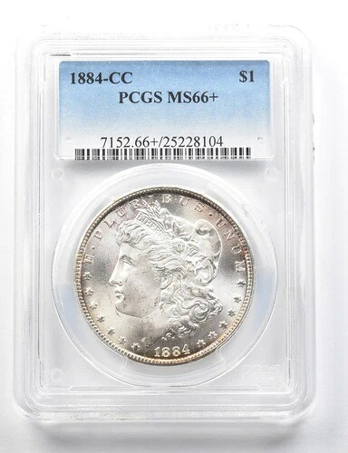 1884年-CC モーガンシルバードル MS66+ PCGS PQ *8769-