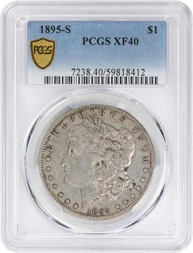 1895年-S モーガンシルバードル EF40 PCGS-