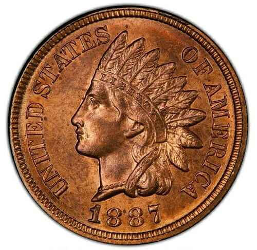 1887年 1C MS65 レッド PCGS-