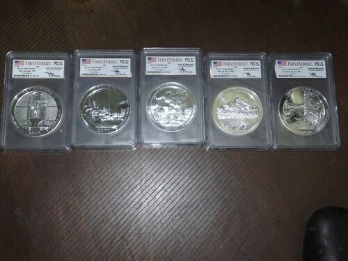 2010 5オンス シルバー ATB PCGS MS69DMPL ファーストストライク メルカンティセット-