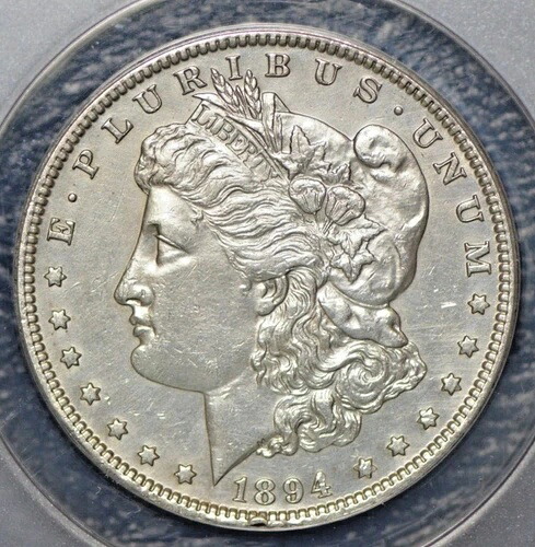 1894年モルガン銀貨AU-55詳細美しい流通品