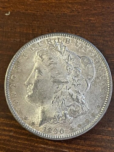 Raw 1890 Morgan $1 未認証 Ungraded シルバードル -