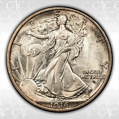 1916-D 50c CACG MS 64-
