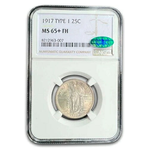 1917年 スタンディング・リバティ・クォーター MS-65+ NGC CAC (FH)
