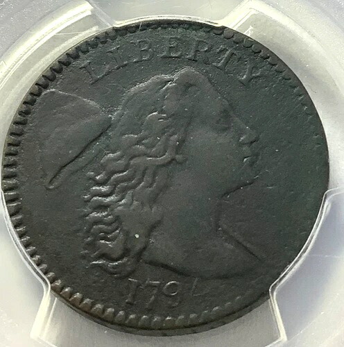 1794年 リバティキャップ ラージセント - 1794年製 PCGS-XF 詳細！希少コイン！