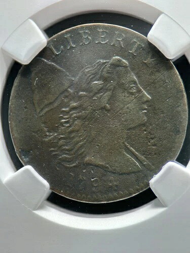 1794年 1セント ラージセント リバティキャップ NGC XF 詳細 腐食による損傷あり